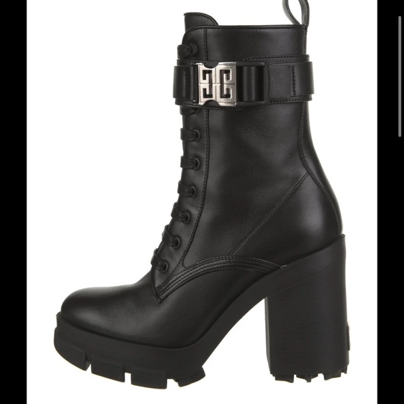 ◼️▪️Givenchy — LEATHER COMBAT BOOTS ▪️◼️ - Picture 2 of 11